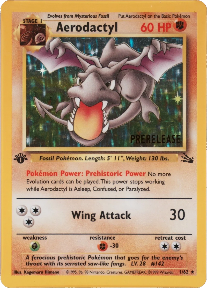 Aerodactyl Prerelease - Starlight holo PSA reference placeholder