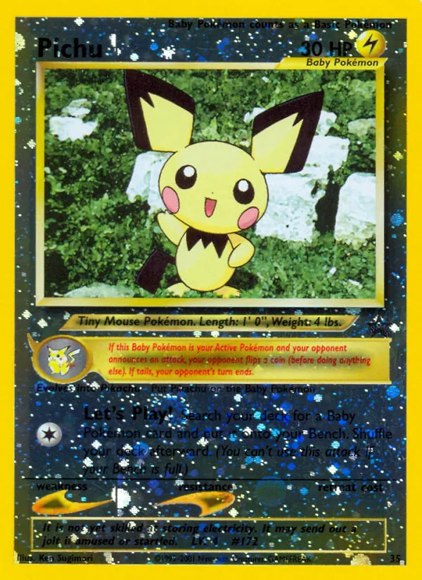 Pichu #35, Standard print, TCGdex reference
