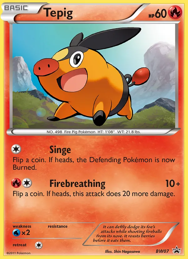 Tepig #BW07, BW Black Star Holo, TCGdex reference