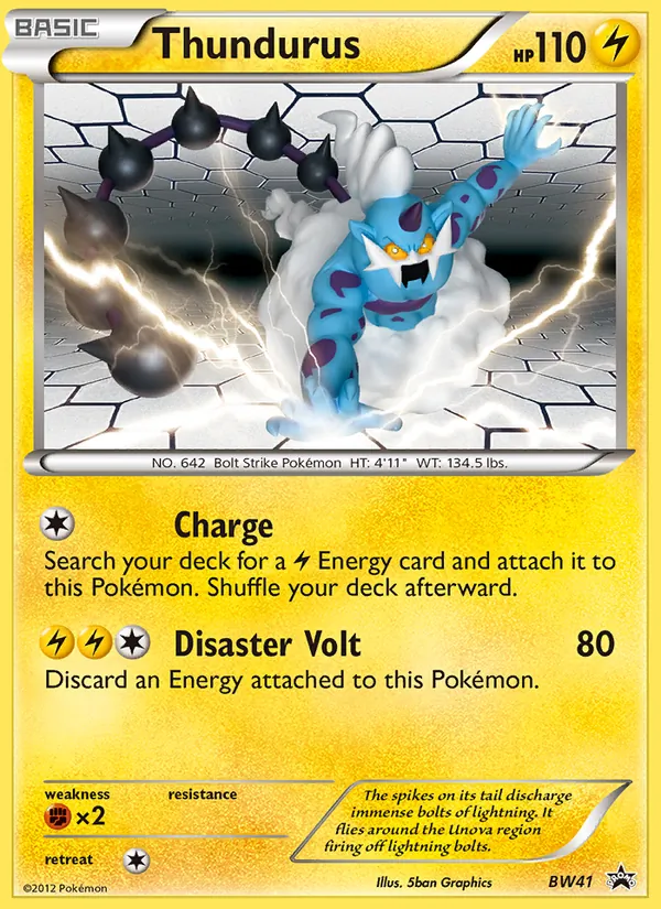Thundurus #BW41, BW Black Star Holo, TCGdex reference