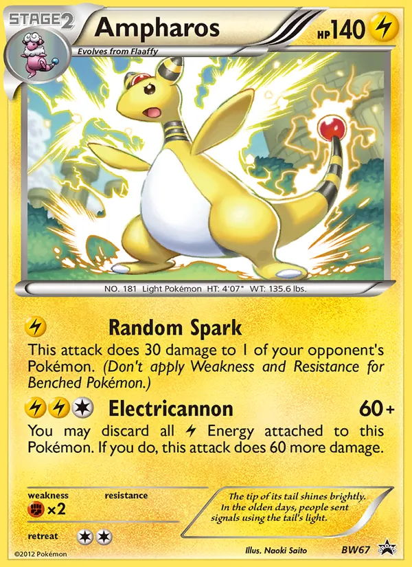 Ampharos #BW67, BW Black Star Pixel Cosmos Holo, TCGdex reference