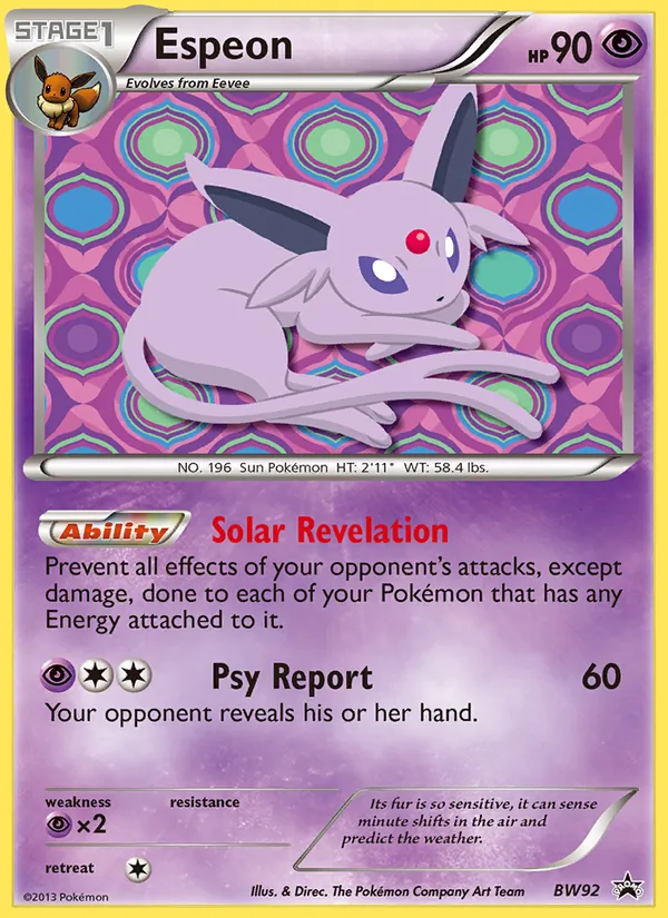 Espeon #BW92, BW Black Star Holo, TCGdex reference