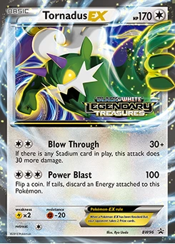 Tornadus-EX BW96, base reference; stamps unverified
