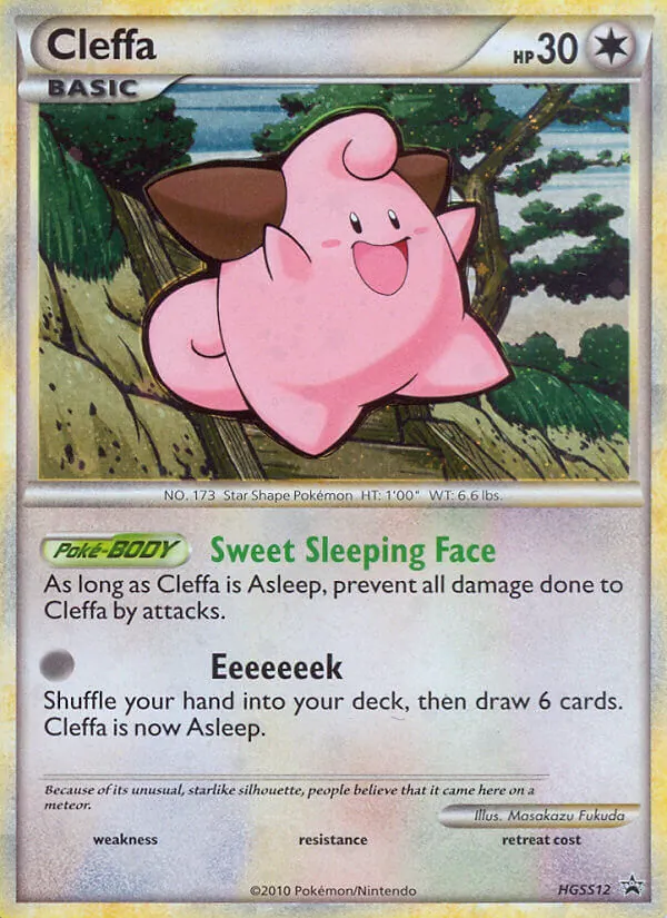 Cleffa #HGSS12, HGSS Black Star Cosmos Holo, TCGdex reference