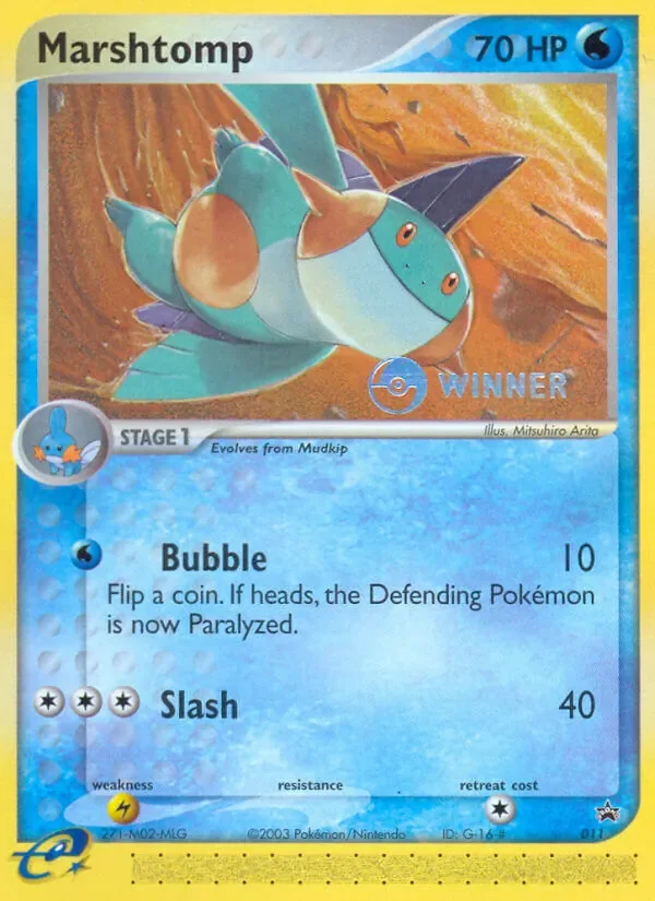 Marshtomp #011, Nintendo Black Star Winner, TCGdex reference
