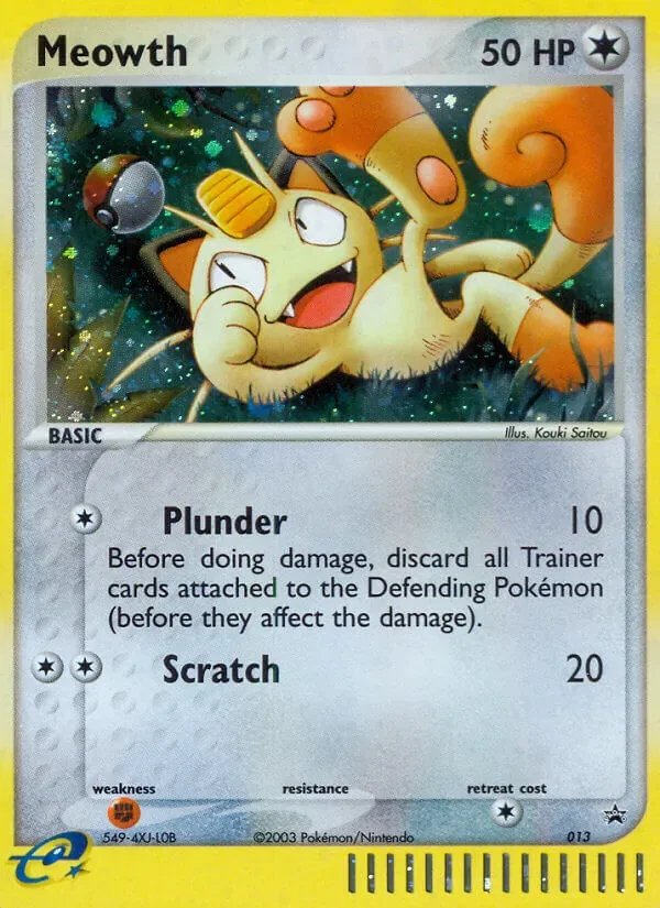 Meowth #013, Nintendo Black Star Standard print, TCGdex reference