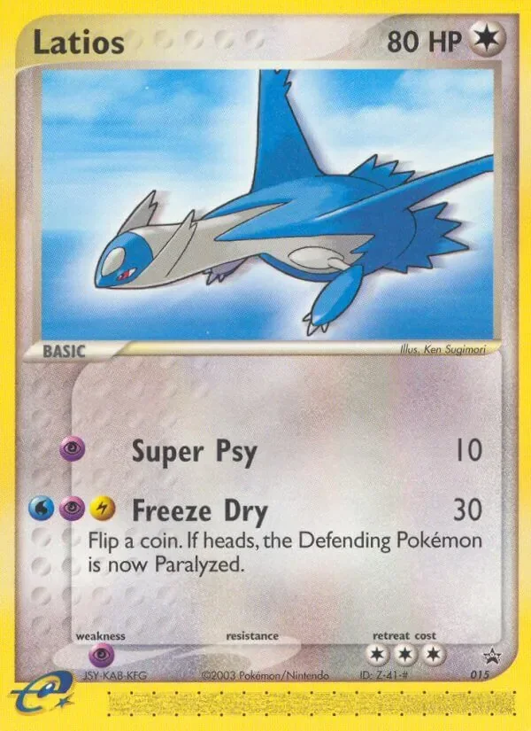 Latios #015, Nintendo Black Star Standard print, TCGdex reference