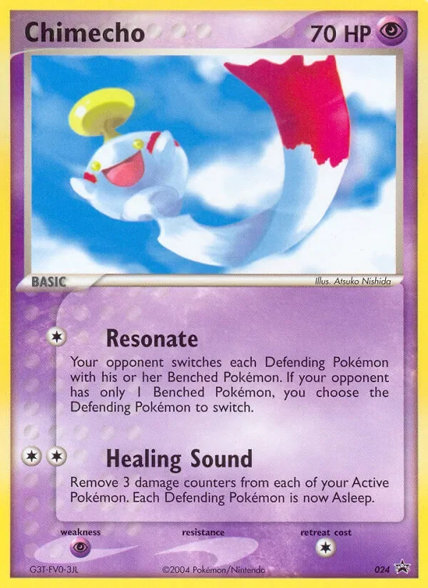 Chimecho #024, Nintendo Black Star Standard print, TCGdex reference