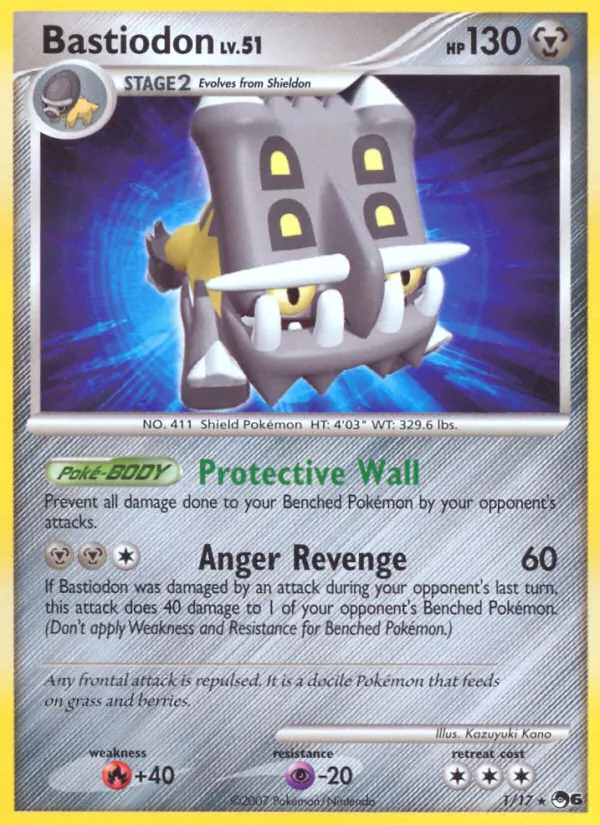 Bastiodon #1, POP Series 6 Non Holo, TCGdex reference