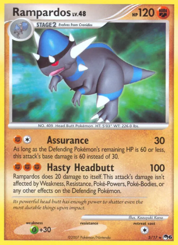 Rampardos #5, POP Series 6 Non Holo, TCGdex reference