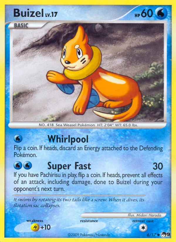 Buizel #6, POP Series 9 Non Holo, TCGdex reference