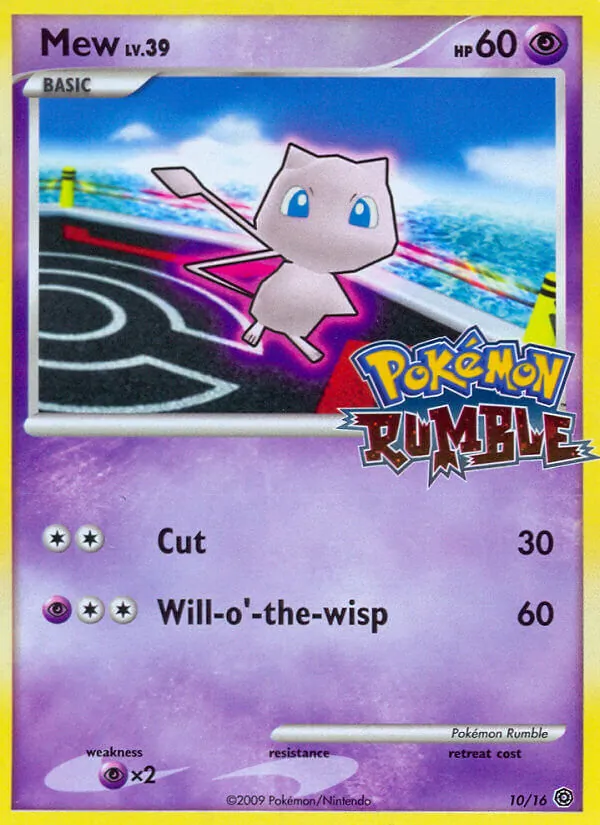 Mew #10, Pokémon Rumble Standard print, TCGdex reference