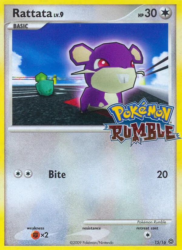 Rattata #15, Pokémon Rumble Standard print, TCGdex reference
