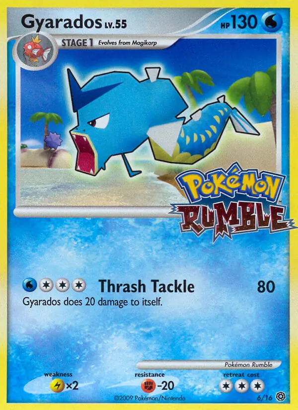 Gyarados #6, Pokémon Rumble Standard print, TCGdex reference