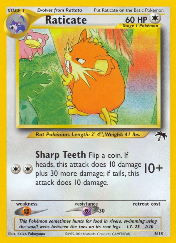 Raticate 6/18 Southern Islands reference