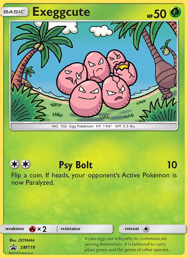 Exeggcute #SM119, SM Black Star Holo, TCGdex reference
