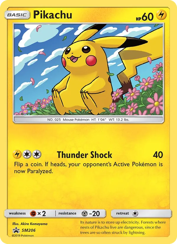 Pikachu #SM206, SM Black Star Holo, TCGdex reference