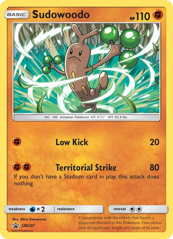 Sudowoodo #SM207, SM Black Star Holo, TCGdex reference