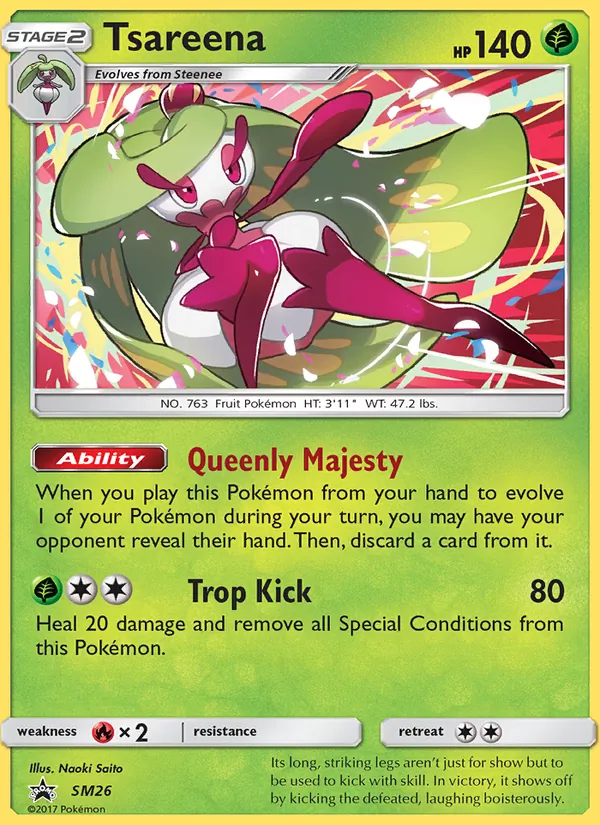 Tsareena #SM26, SM Black Star Holo, TCGdex reference