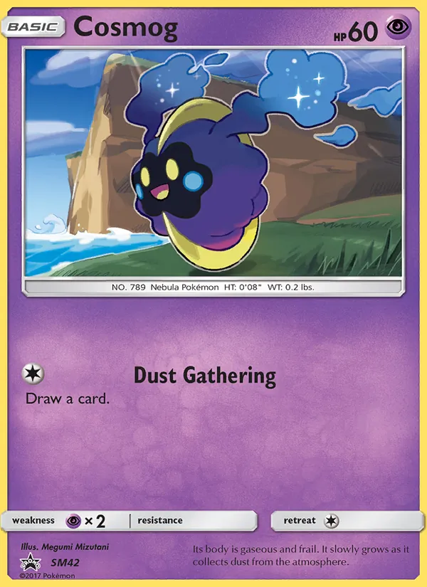 Cosmog #SM42, SM Black Star Holo, TCGdex reference
