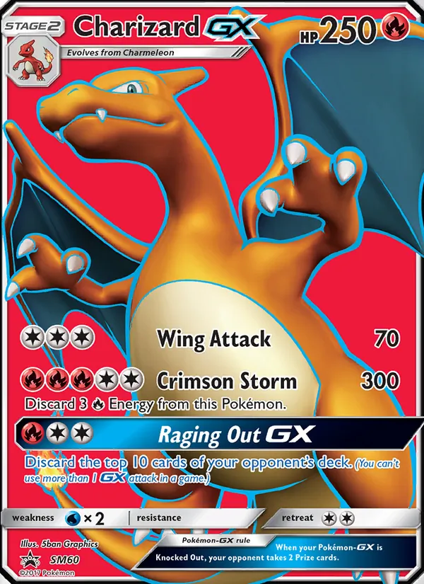 Charizard GX #SM60, SM Black Star Holo, TCGdex reference