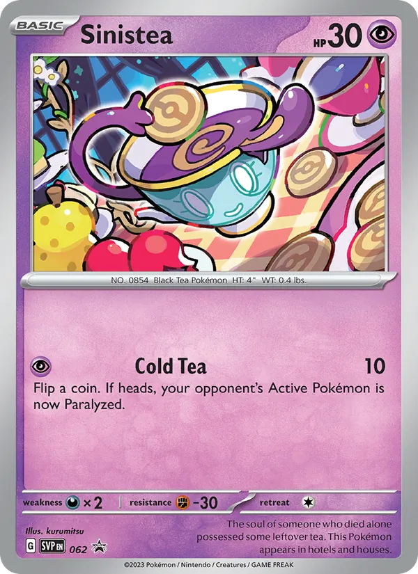 Sinistea #062, SWSH Black Star Holo, TCGdex reference