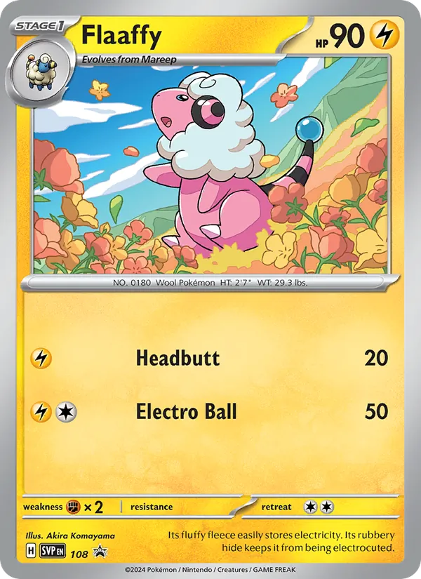 Flaaffy #108, SWSH Black Star "5" Pikachu Deck, TCGdex reference