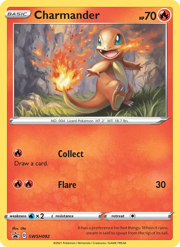 Charmander #SWSH092, SWSH Black Star Holo, TCGdex reference