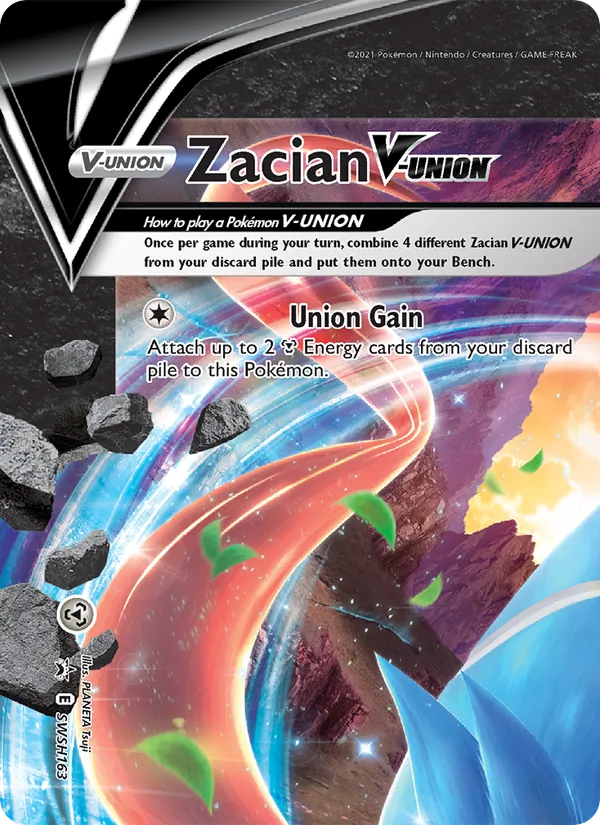 Zacian V-UNION #SWSH163, SWSH Black Star Holo, TCGdex reference
