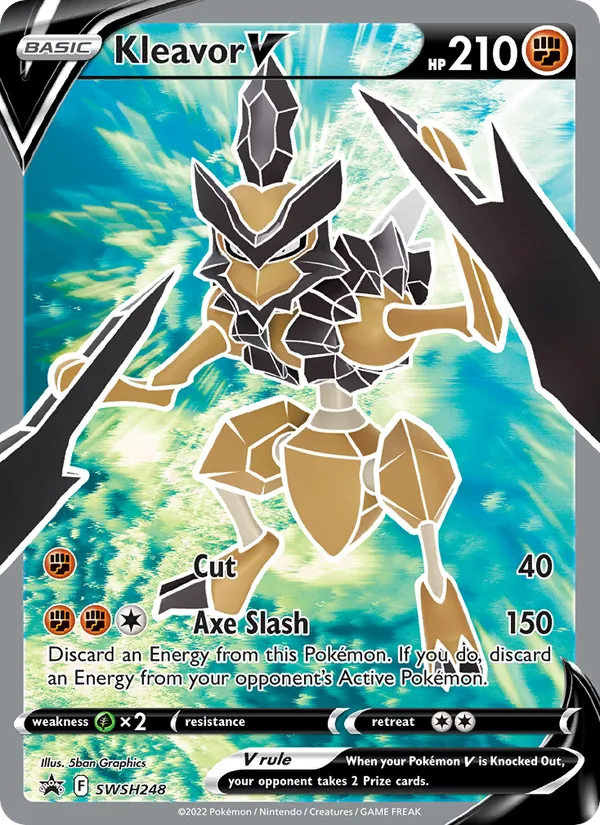 Kleavor V #SWSH248, SWSH Black Star Holo, TCGdex reference