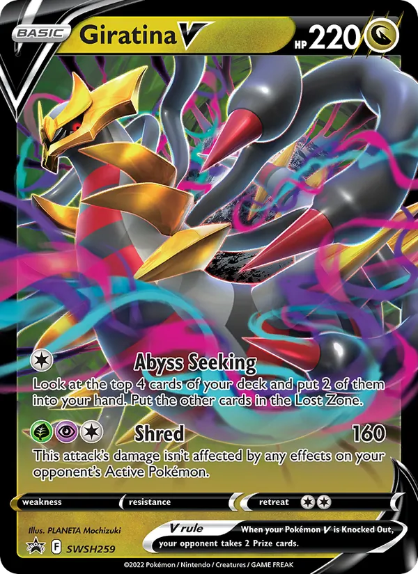 Giratina V #SWSH259, SWSH Black Star Holo, TCGdex reference