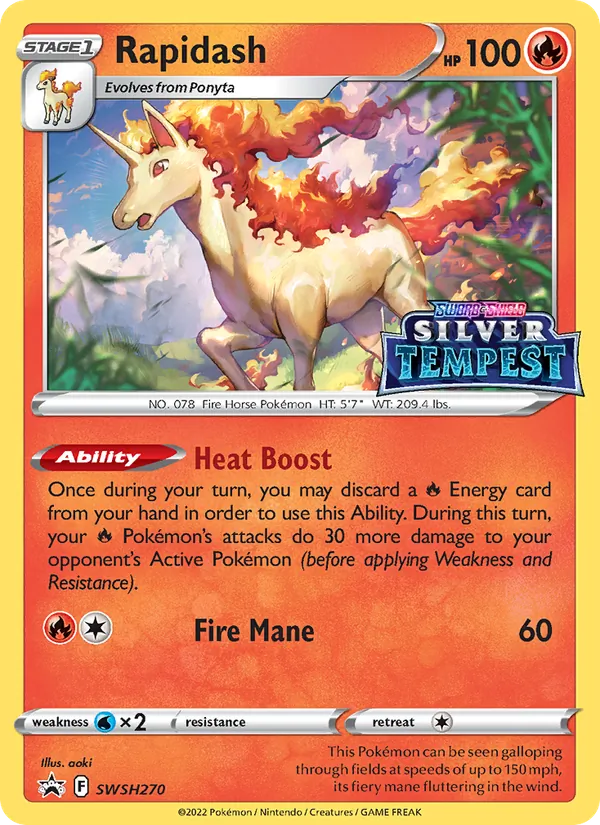 Rapidash SWSH270, prerelease base reference scan