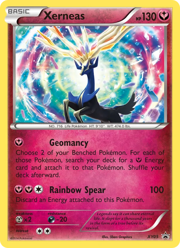 Xerneas #XY05, XY Black Star Holo, TCGdex reference