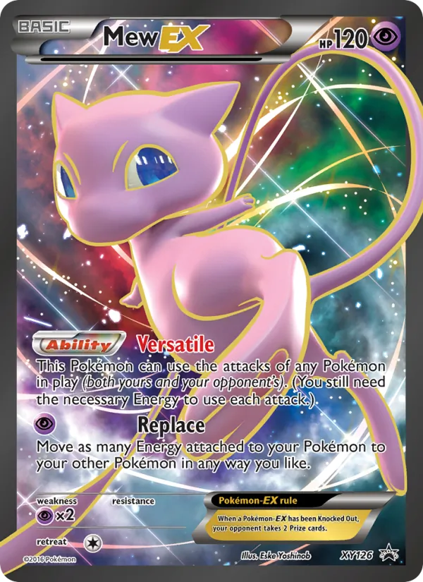 Mew EX #XY126, XY Black Star Holo, TCGdex reference