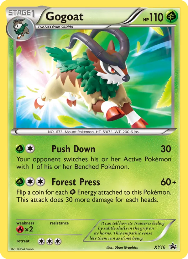 Gogoat #XY16, XY Black Star Holo, TCGdex reference