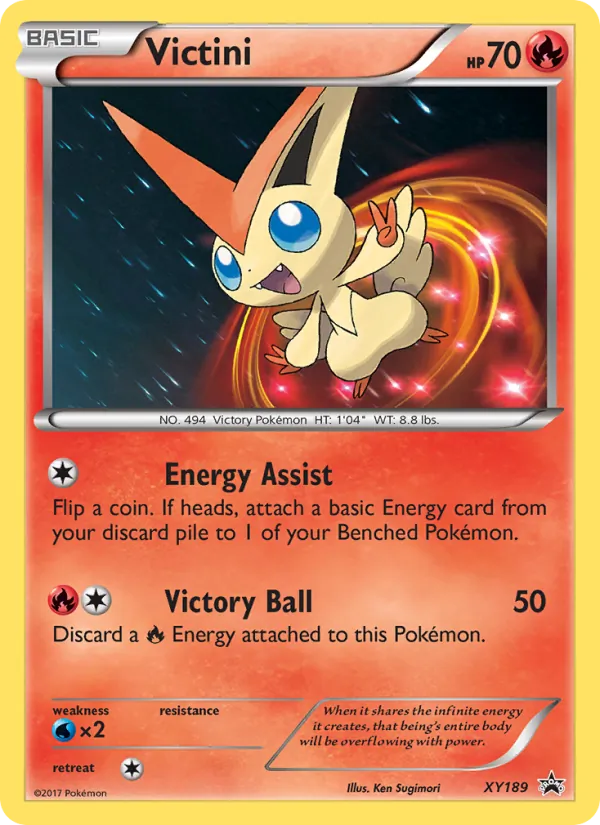 Victini #XY189, XY Black Star Holo, TCGdex reference
