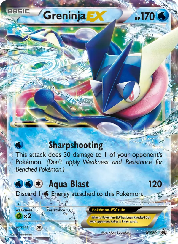 Greninja EX #XY20, XY Black Star Holo, TCGdex reference