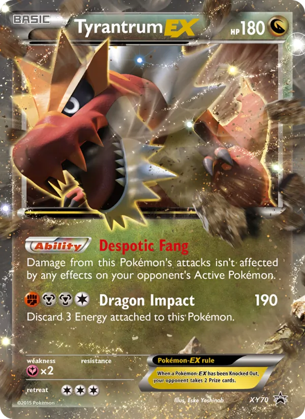 Tyrantrum EX #XY70, XY Black Star Holo, TCGdex reference