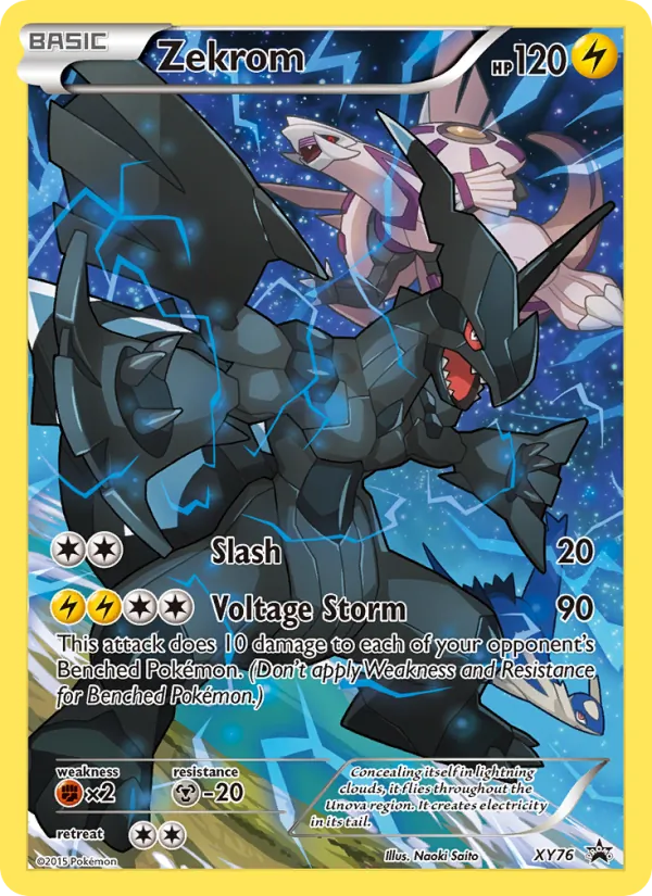 Zekrom #XY76, XY Black Star Holo, TCGdex reference